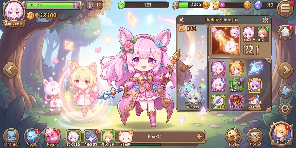 sr996 - Karakter yang menawan dan penuh warna dalam game.